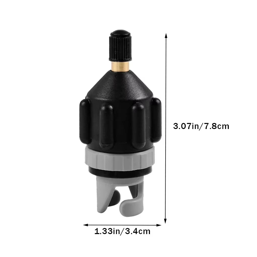 SUP & Inflatable Boat Air Valve Adapter – Alloy & Nylon with Dust Cap