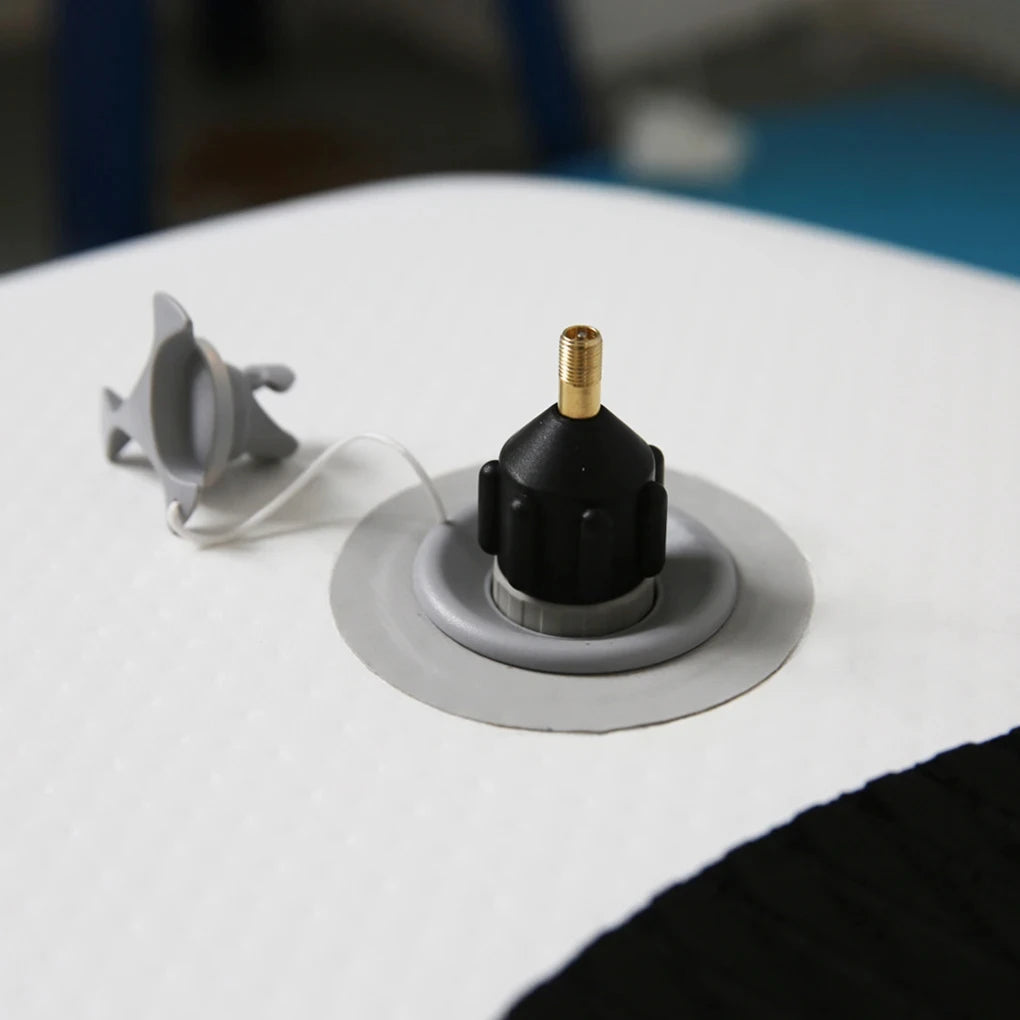 SUP & Inflatable Boat Air Valve Adapter – Alloy & Nylon with Dust Cap