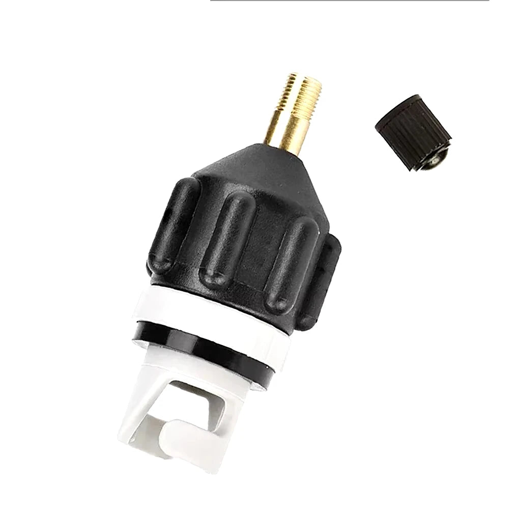 SUP & Inflatable Boat Air Valve Adapter – Alloy & Nylon with Dust Cap