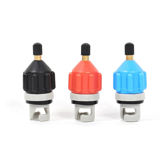 SUP & Inflatable Boat Air Valve Adapter – Alloy & Nylon with Dust Cap