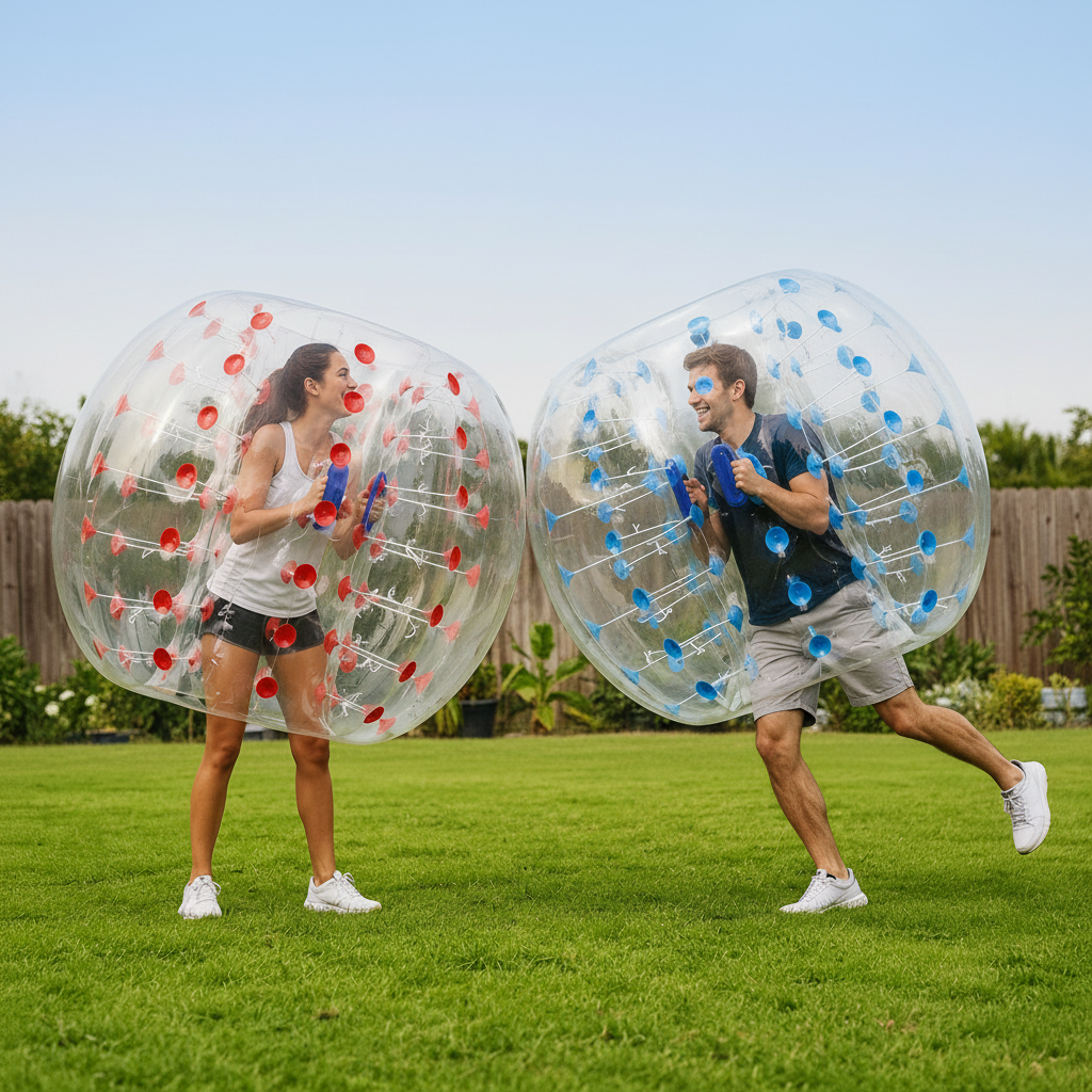 Inflatable Bumper Balls 2-Pack – 5ft Zorb Sumo Balls for Teens & Adults